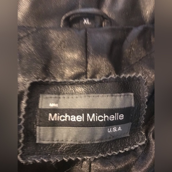 Michael Michelle Men’s Leather Jacket 🧥 - Picture 16 of 16